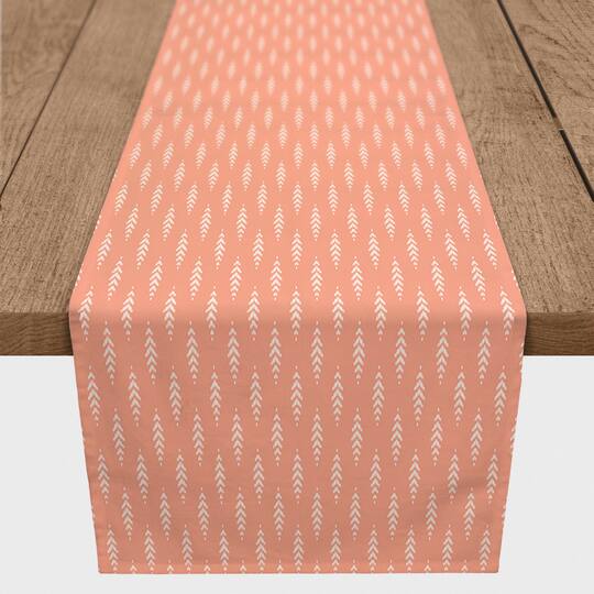 Indigo Leaves Indoor/Outdoor Table Runner